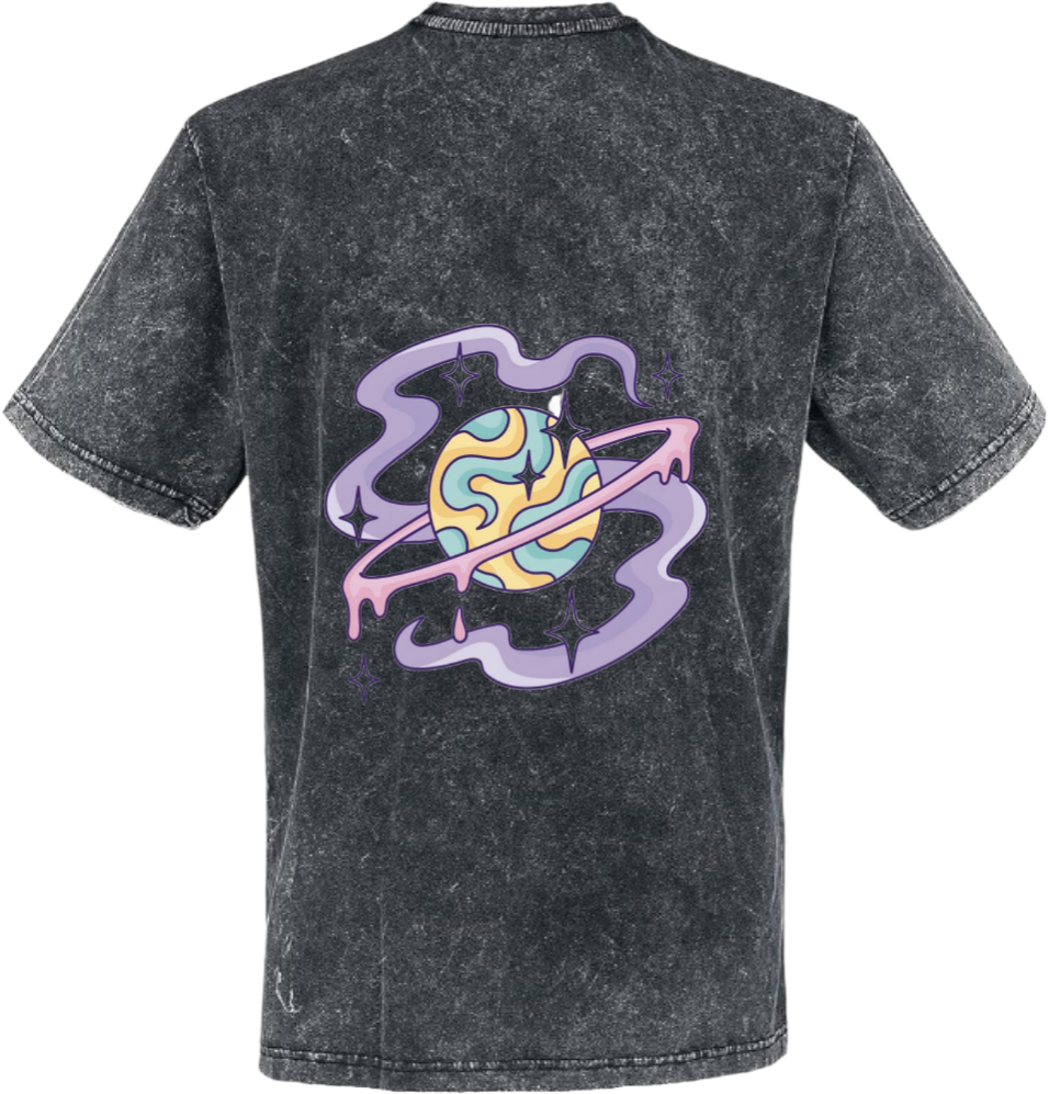 كوكب t- shirt One Size Washed Back 8