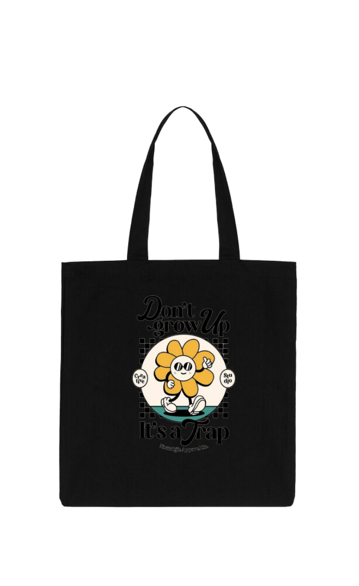 Don't grow Up tote bag Black 195