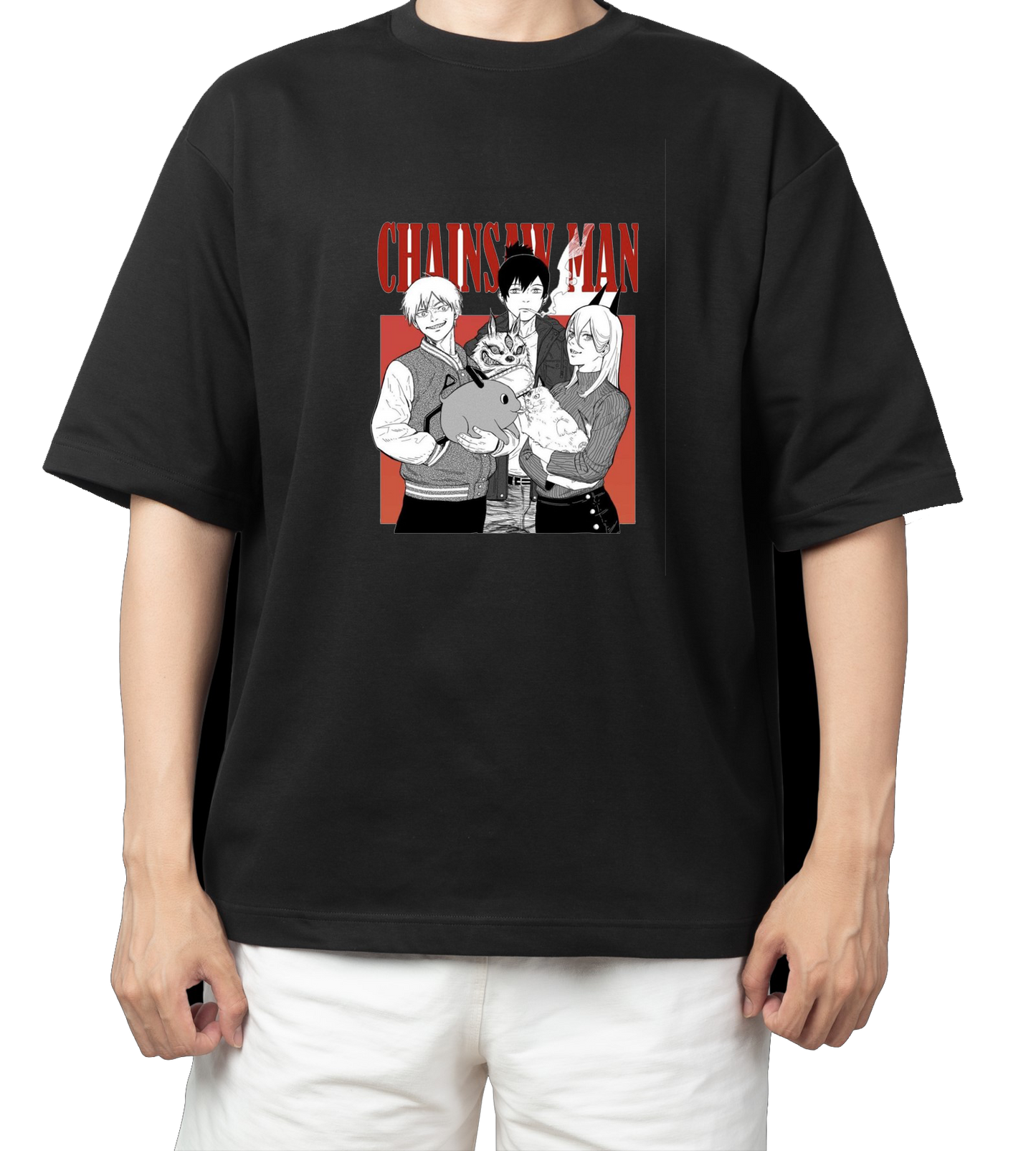 Chainsaw Man t- shirt One Size Black 8