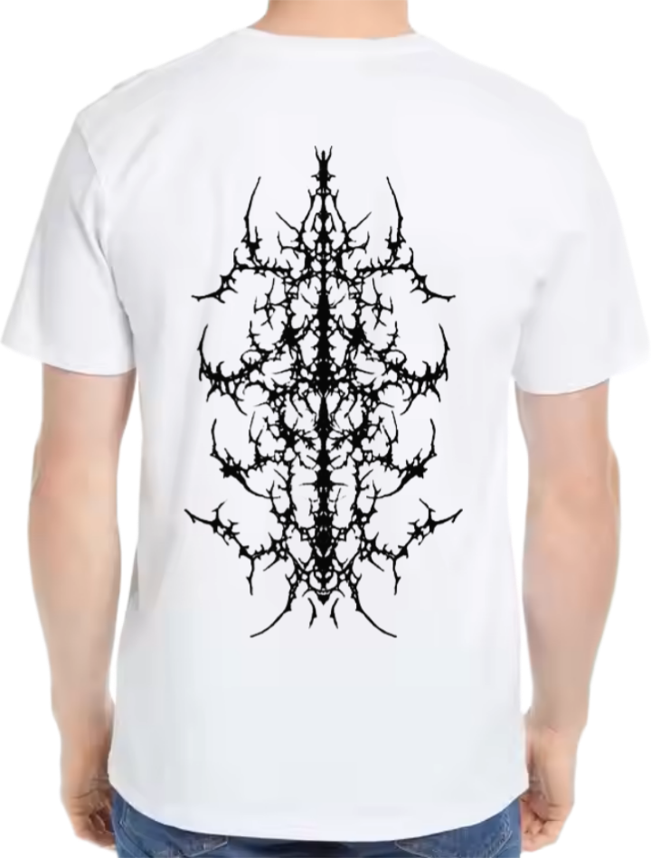 Goth Oversize t- shirt White Back 8