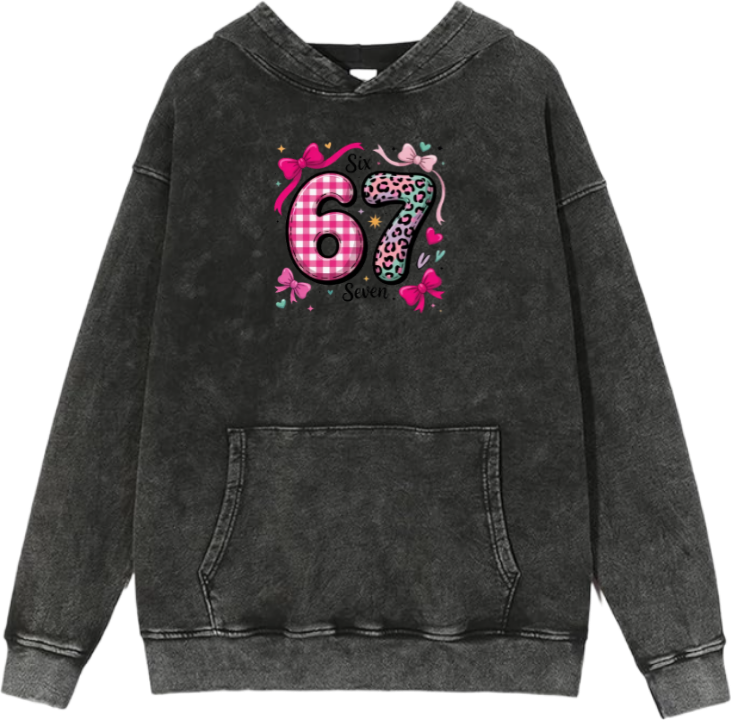 67 designs Oversize Hoodie Washed 8