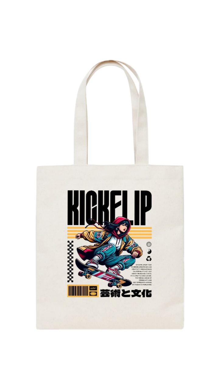 KICKFLIP tote bag beige 28