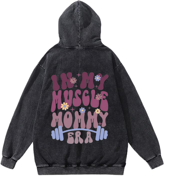 workout gym pilates Oversize Hoodie Washed Back 8