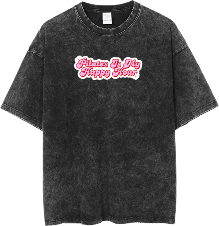 workout gym pilates One Size t- shirt Washed 8