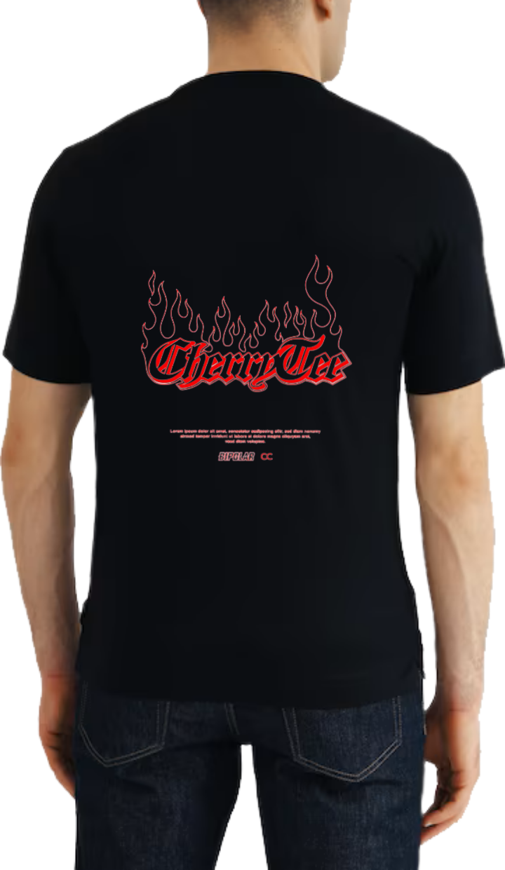 Cherry Ter t- shirt One Size Black Back 8