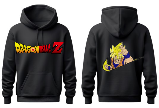 Dragon Ball One Size hoodie Black Back 8