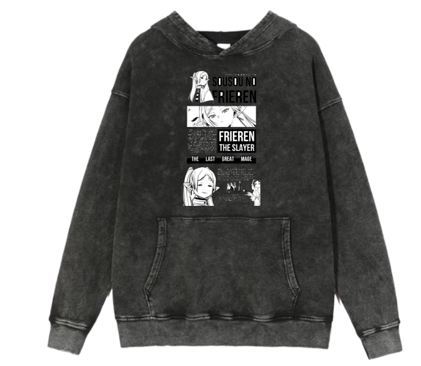 Frieren Beyond Journey's End One Size hoodie Washed 8