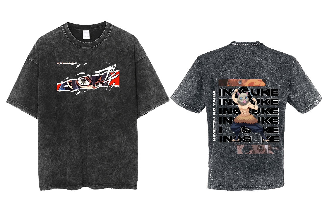 Anime Demon slayer nezuko tanjiro One Size t- shirt Washed 8