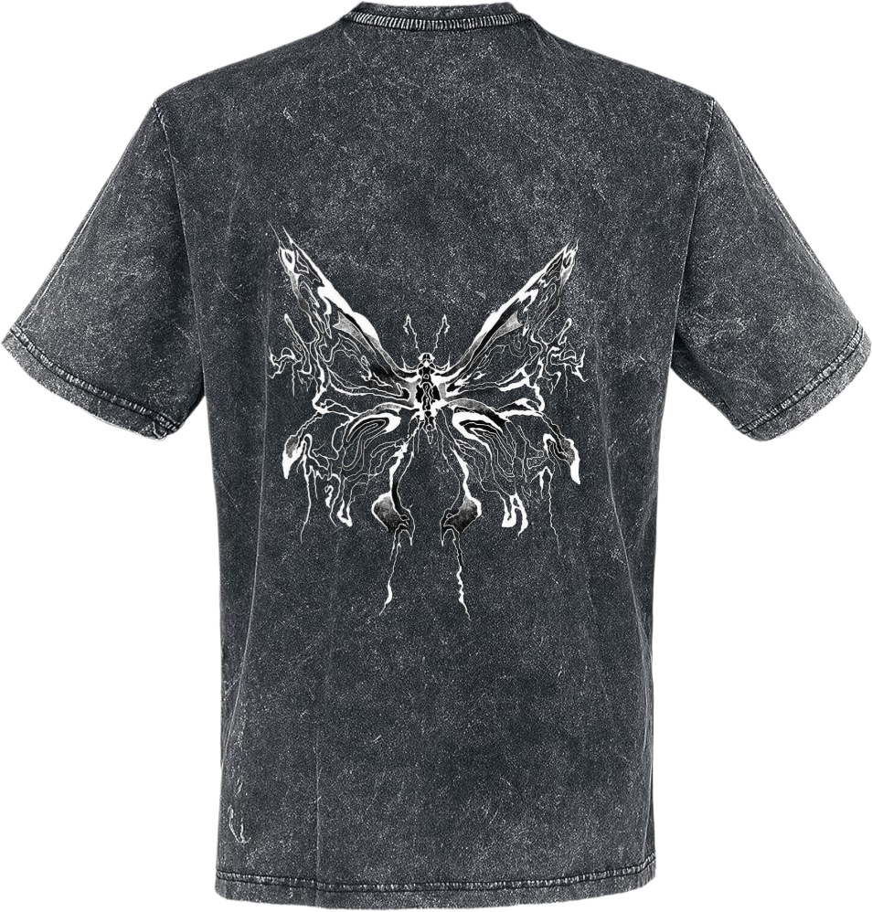 Goth t- shirt Washed Back 8