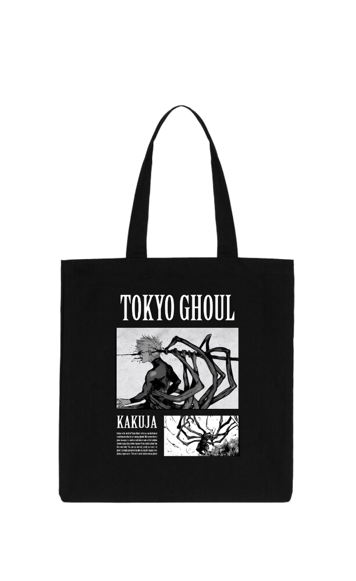 Tokyo ghoul tote bag Black 8