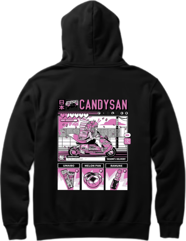 Confused Over Size hoodie Black Back 9