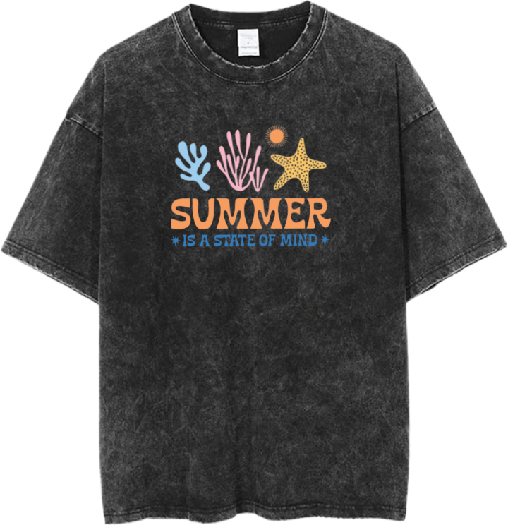 Summer Vibes One Size t- shirt Washed 8