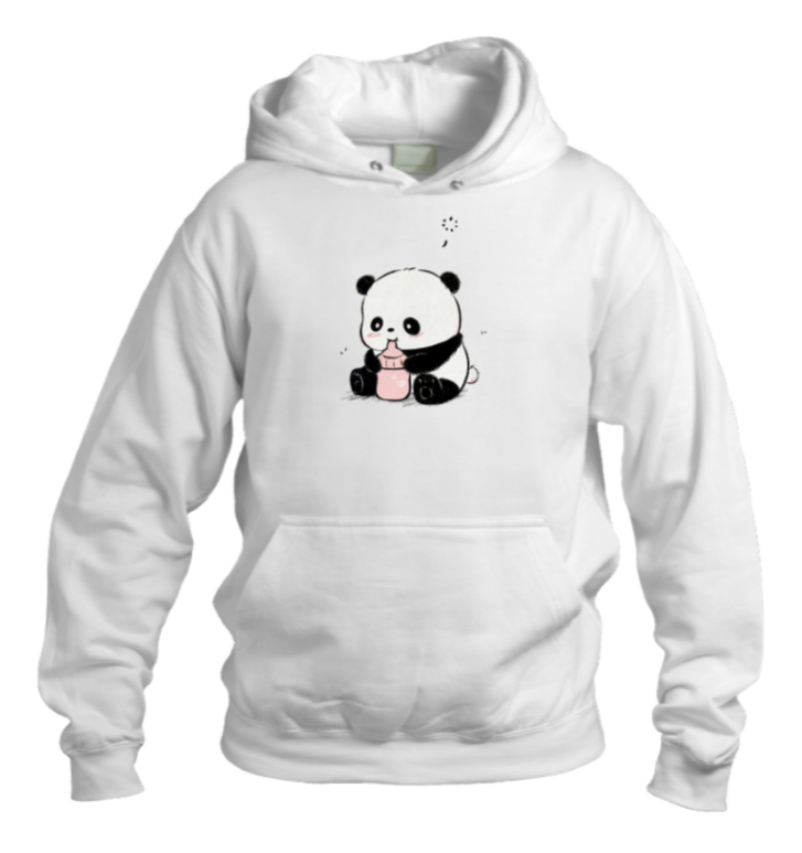 PANDA Oversize Hoodie White 8