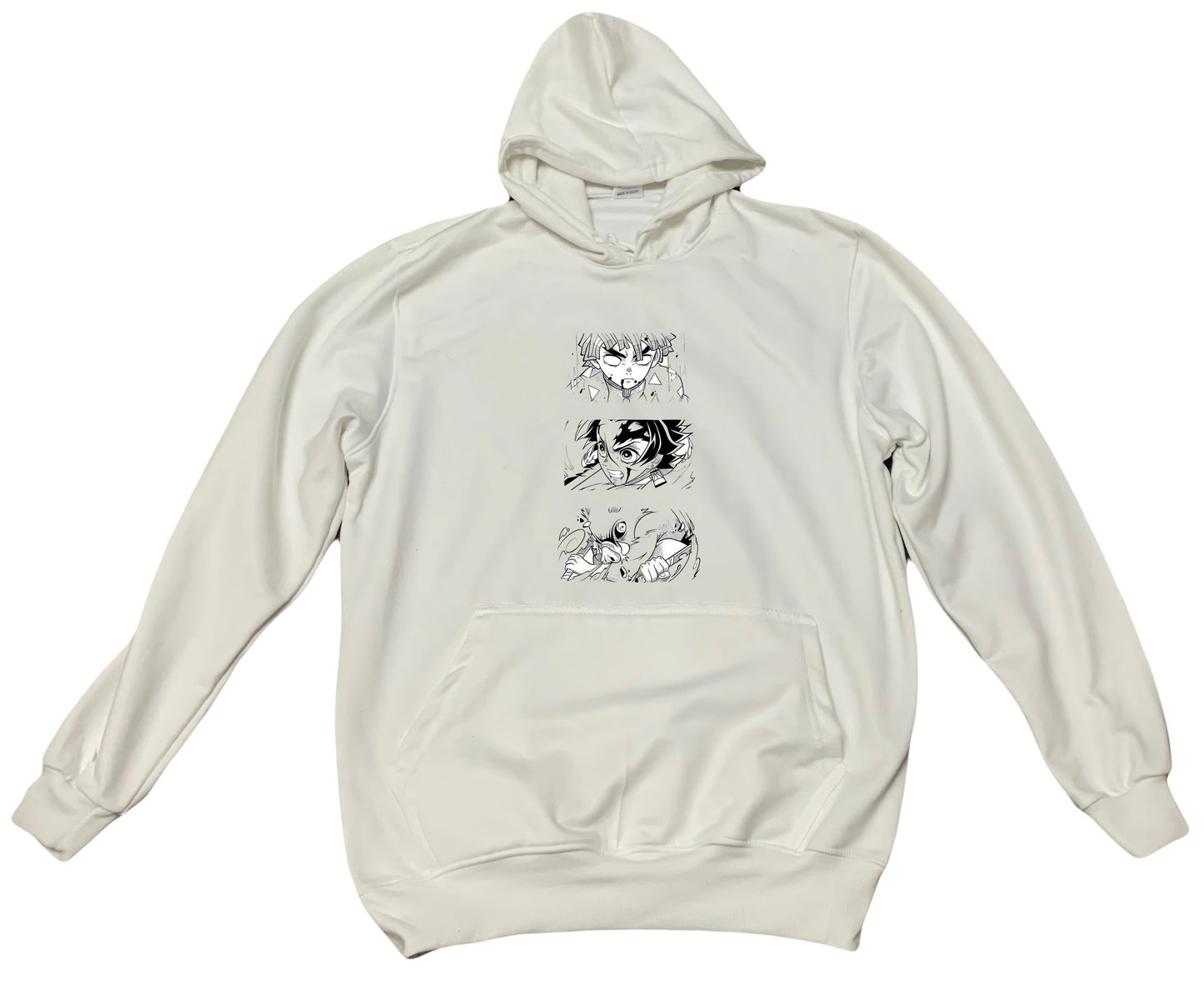 Anime Demon slayer nezuko tanjiro Oversize Hoodie White 8
