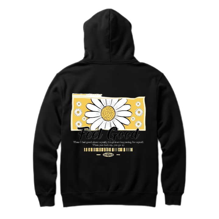 Feel Good One Size hoodie Black Back 91