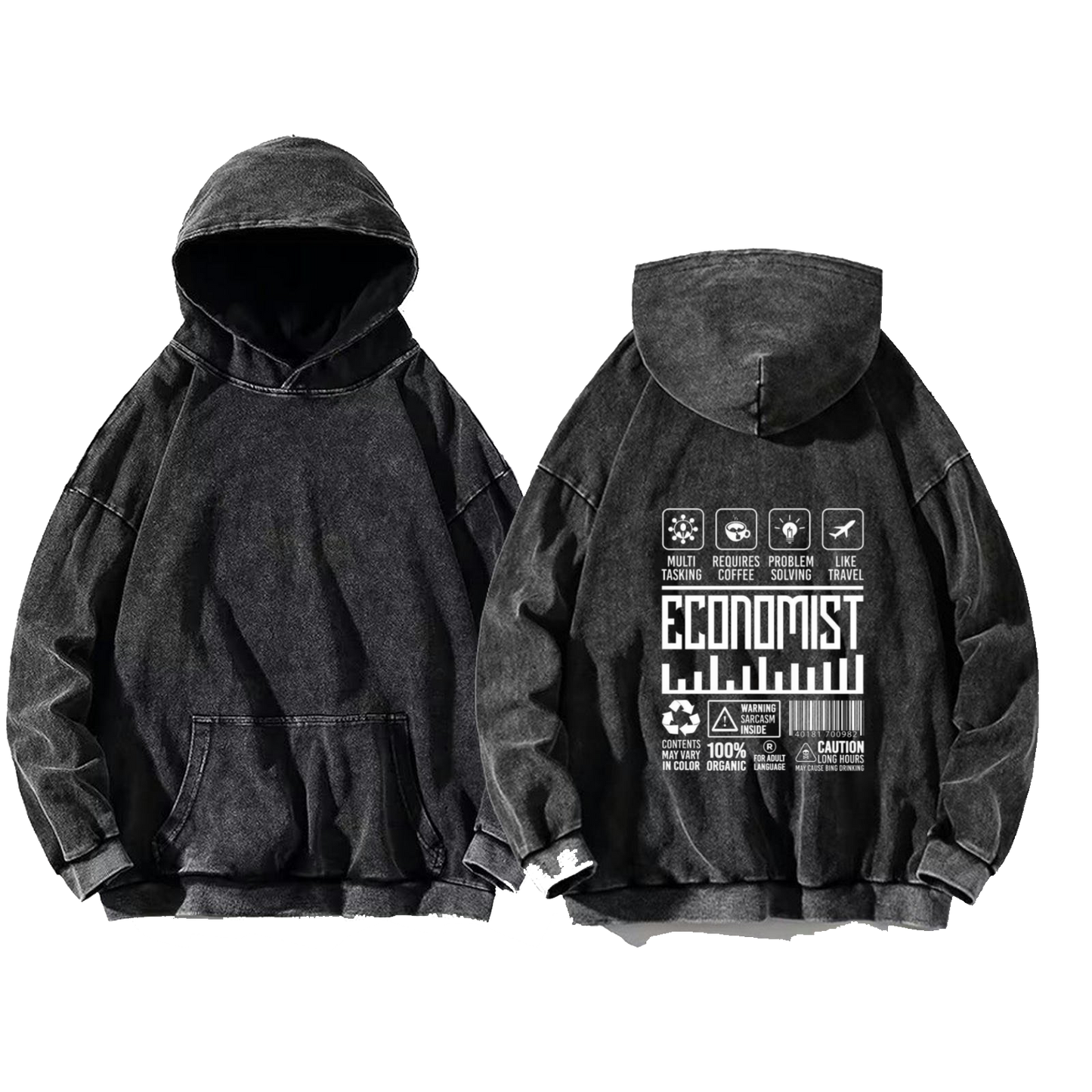 ECONOMIST oversize hoodie Washed back 91