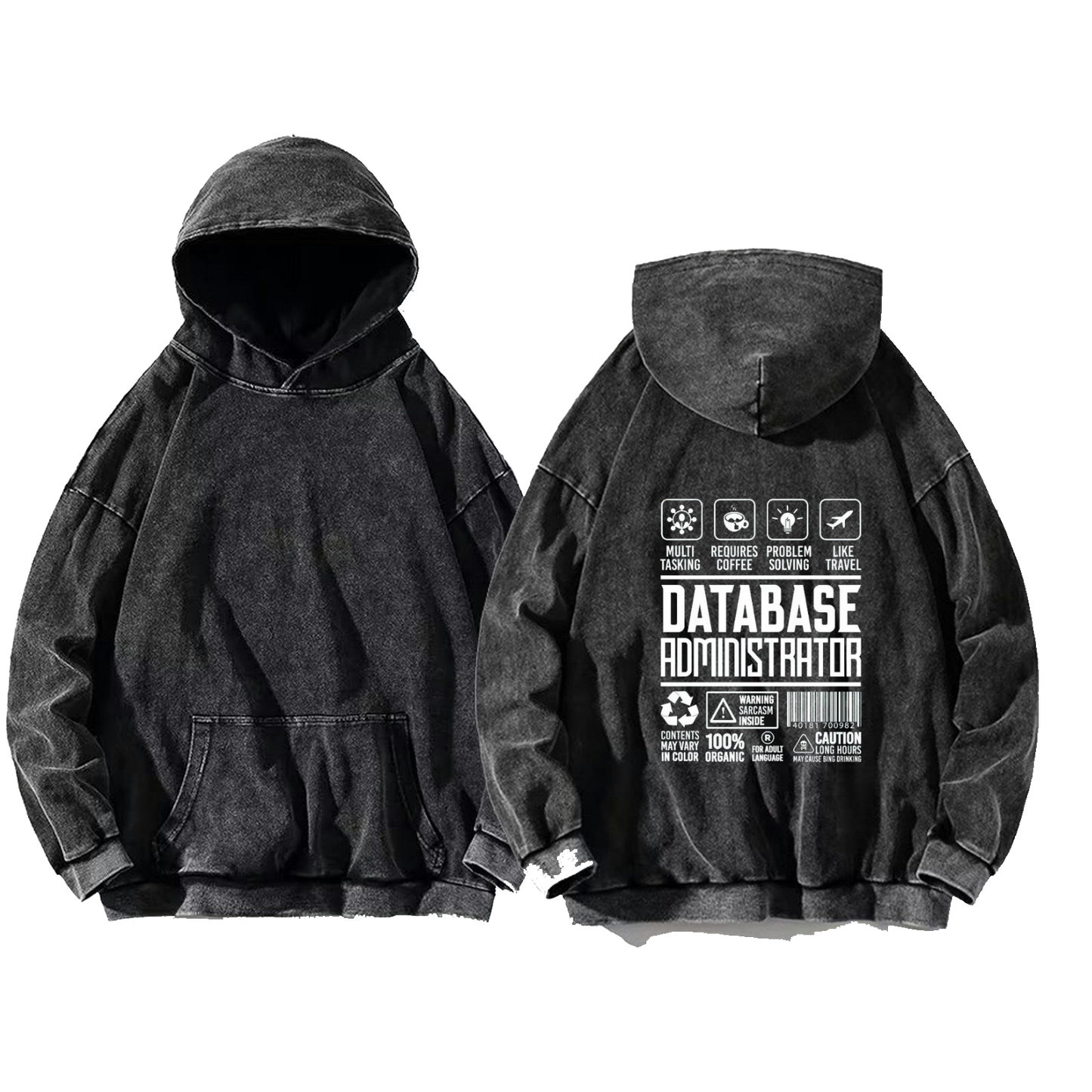 ARCHITECT oversize hoodie Washed back 92