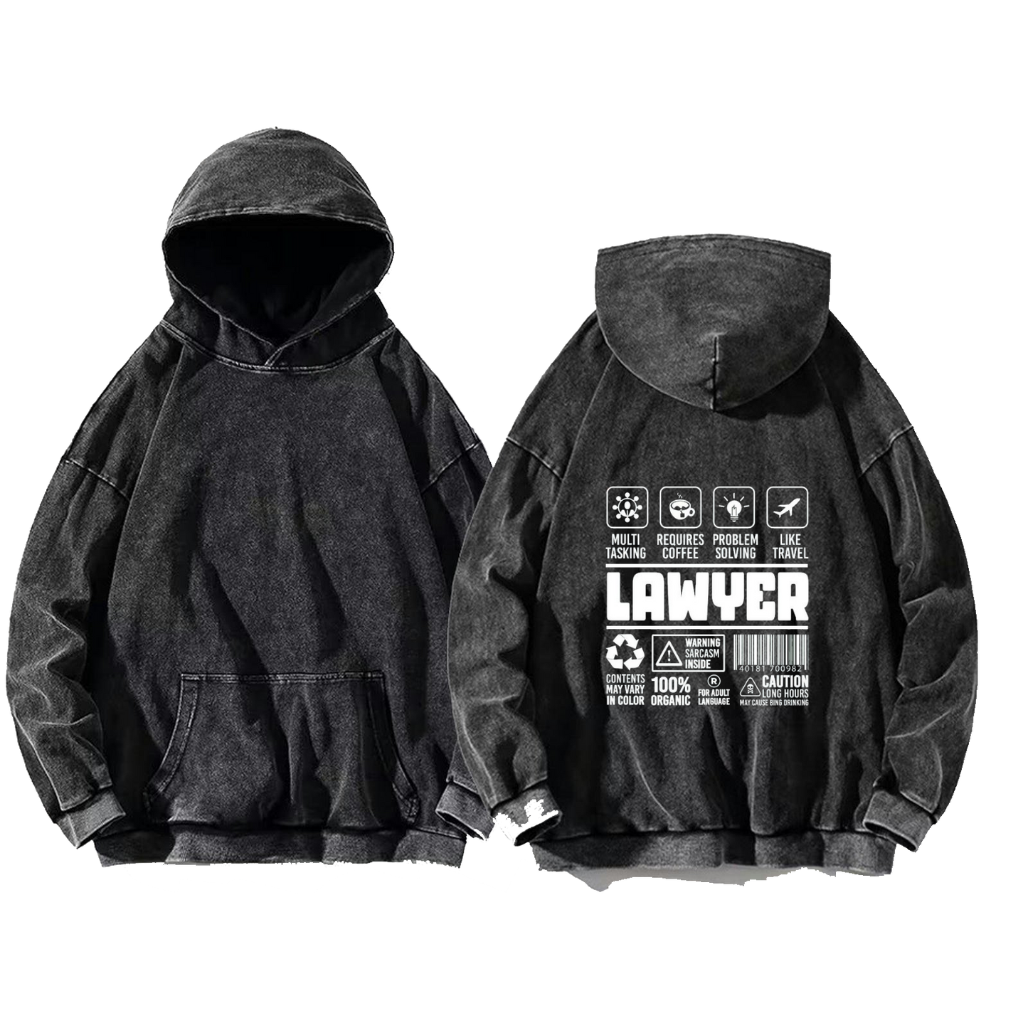 DENTIST oversize hoodie Washed back 93