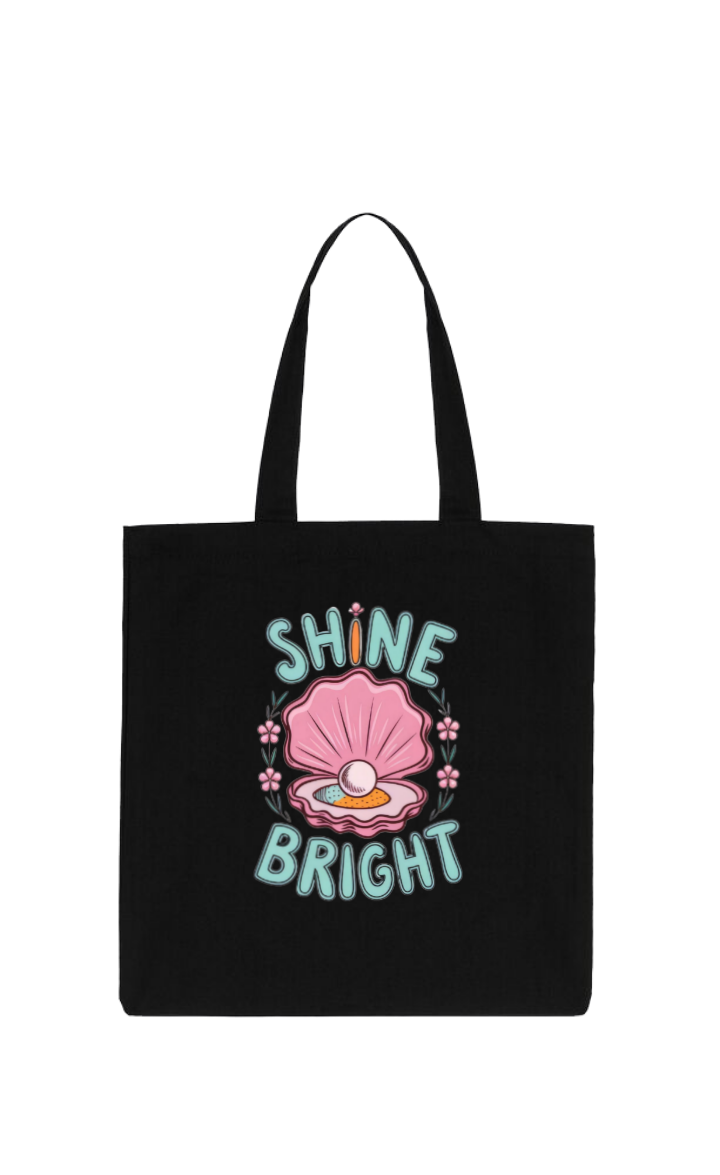 SHINE tote bag Black 93