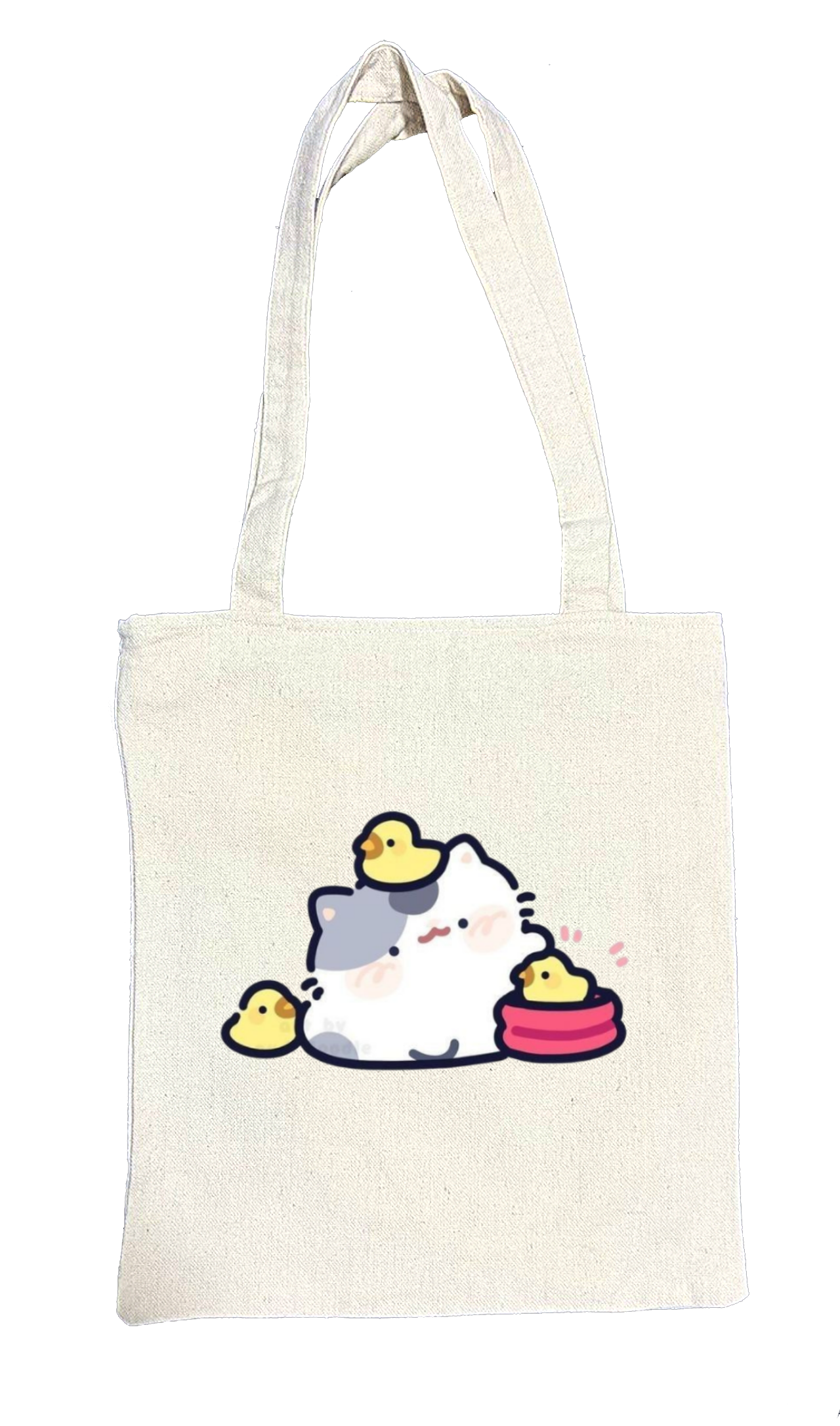 cat tote bag White 94