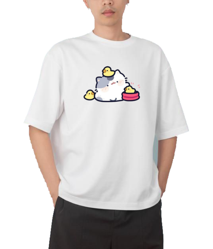 cat One Size t- shirt White 94