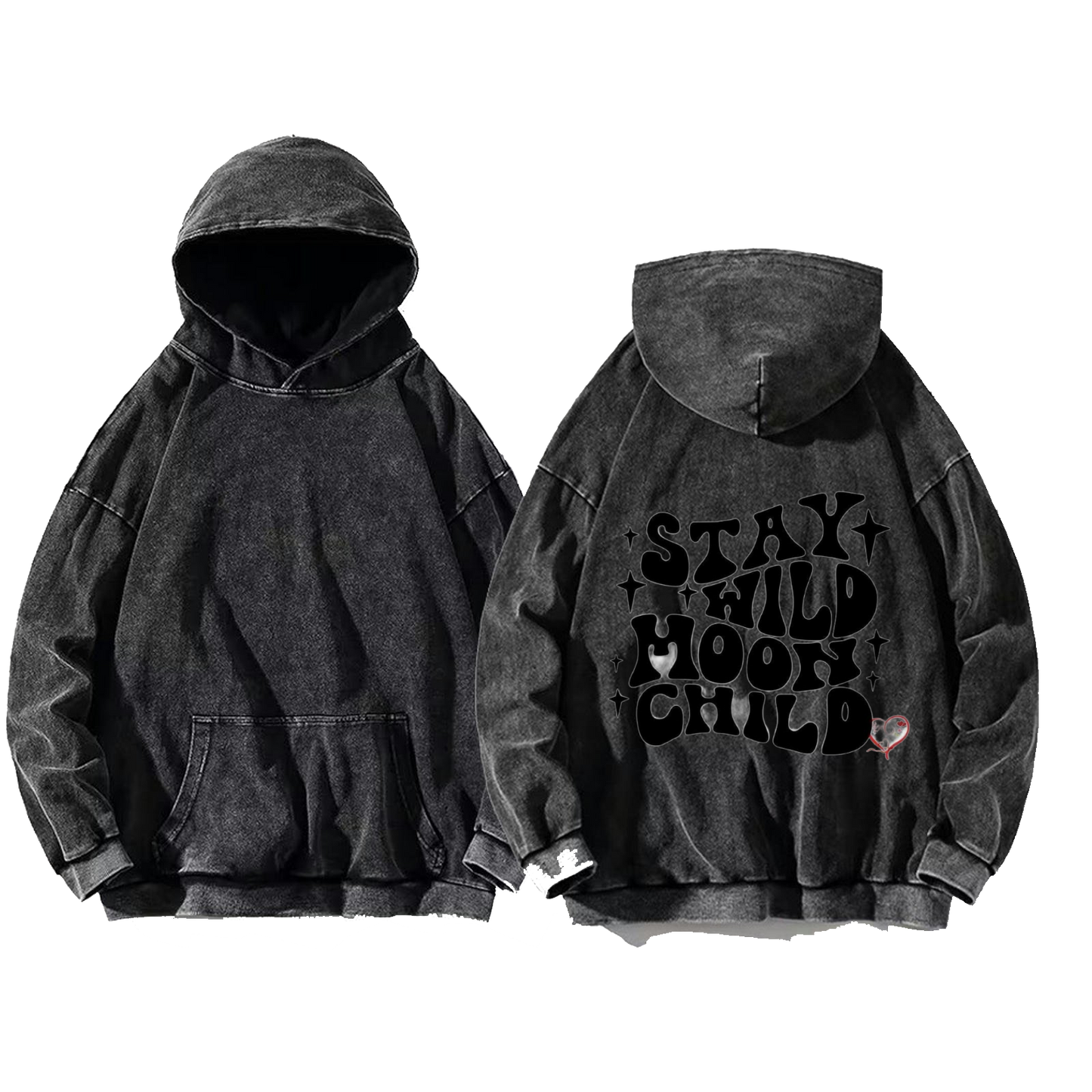 STAY WILD NOOW CHILD One Size hoodie Washed Back 76