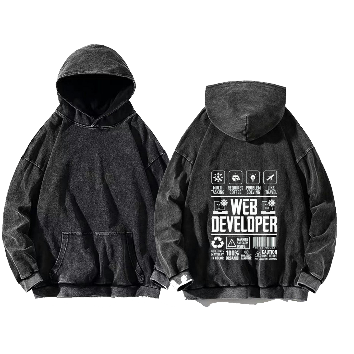 DENTIST oversize hoodie Washed back 94