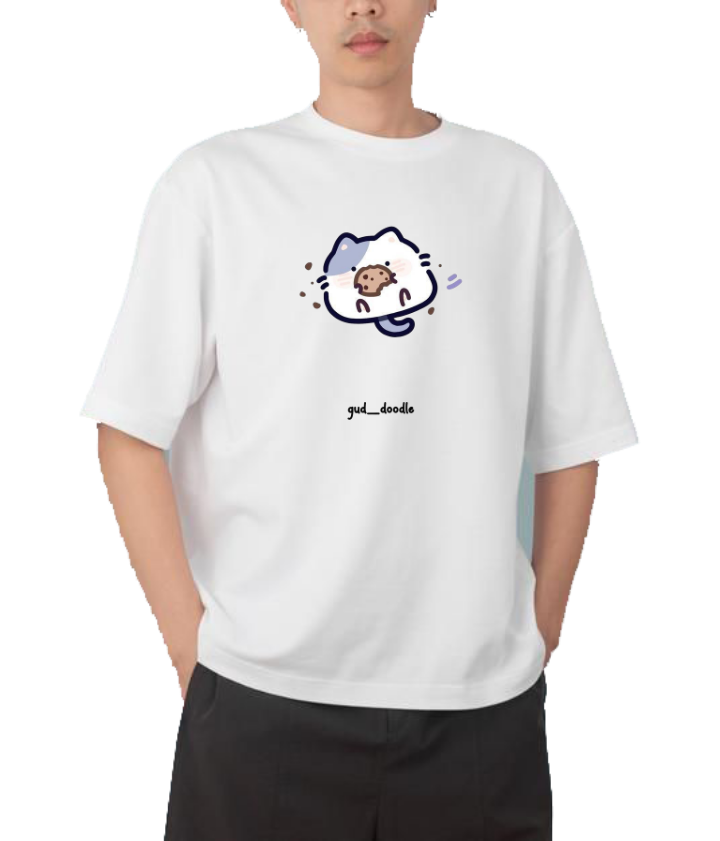 cat One Size t- shirt White 95