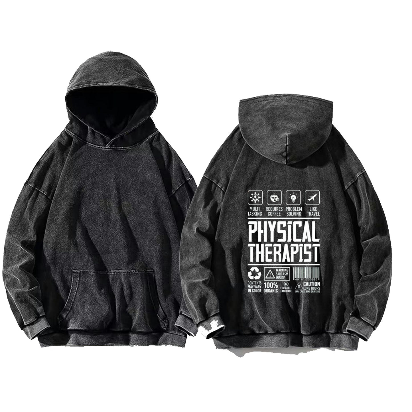 DENTAL SURGEON oversize hoodie Washed back 95