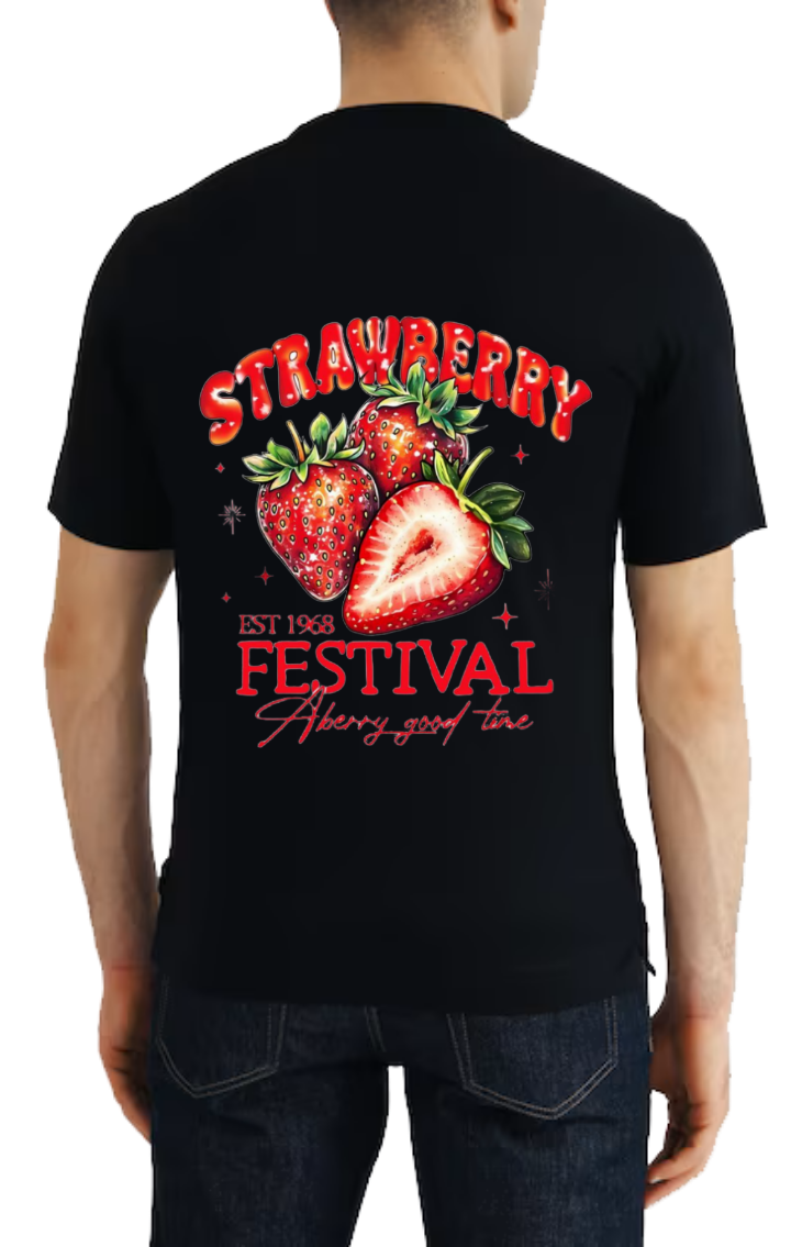 STRAWREPPY t- shirt One Size Black back 95