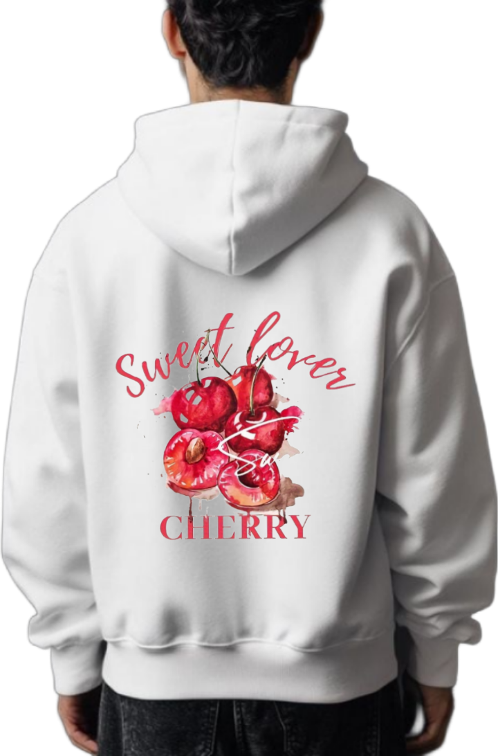 Sweet lover One Size hoodie White Back 96