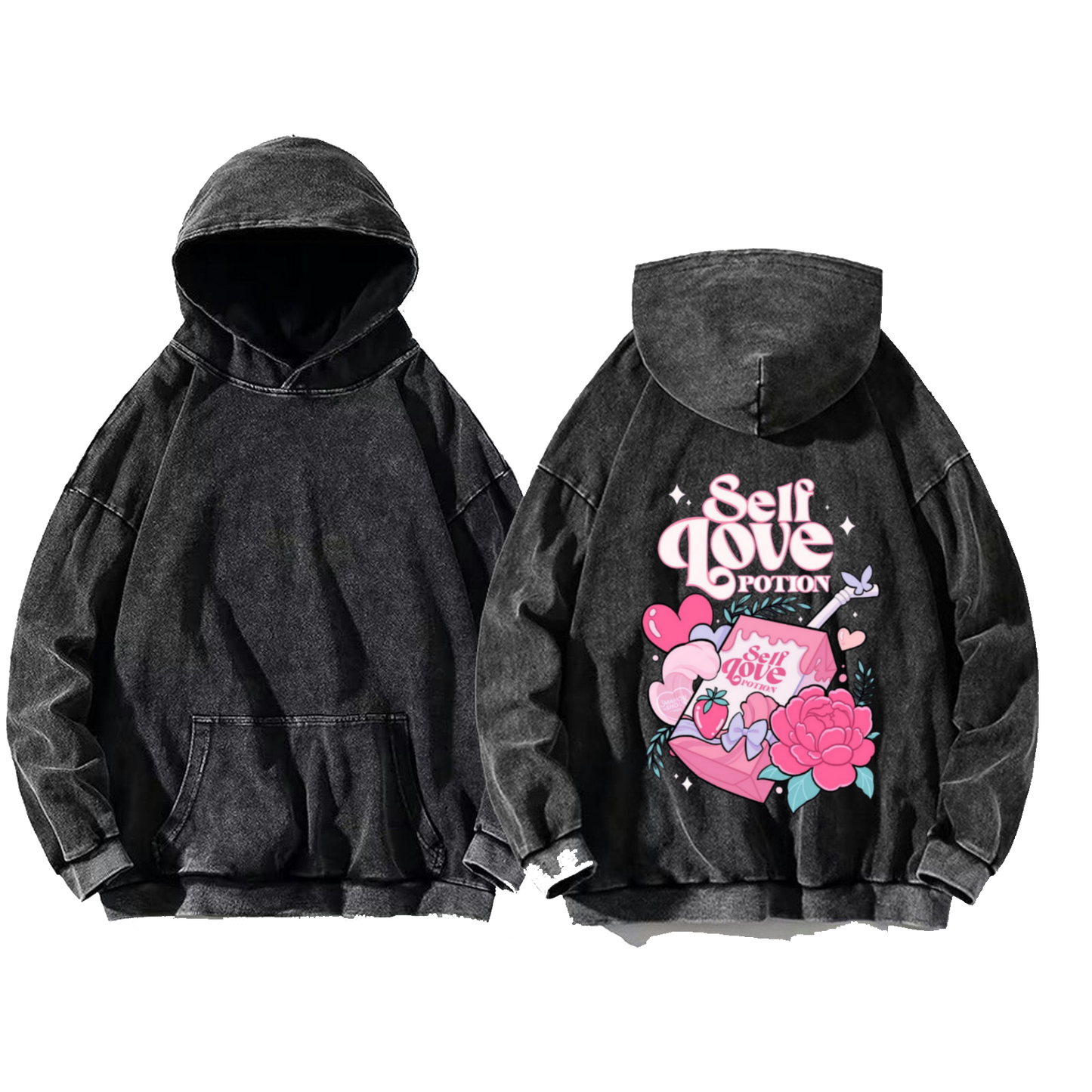 You are my safe space One Size hoodie Washed Back 80