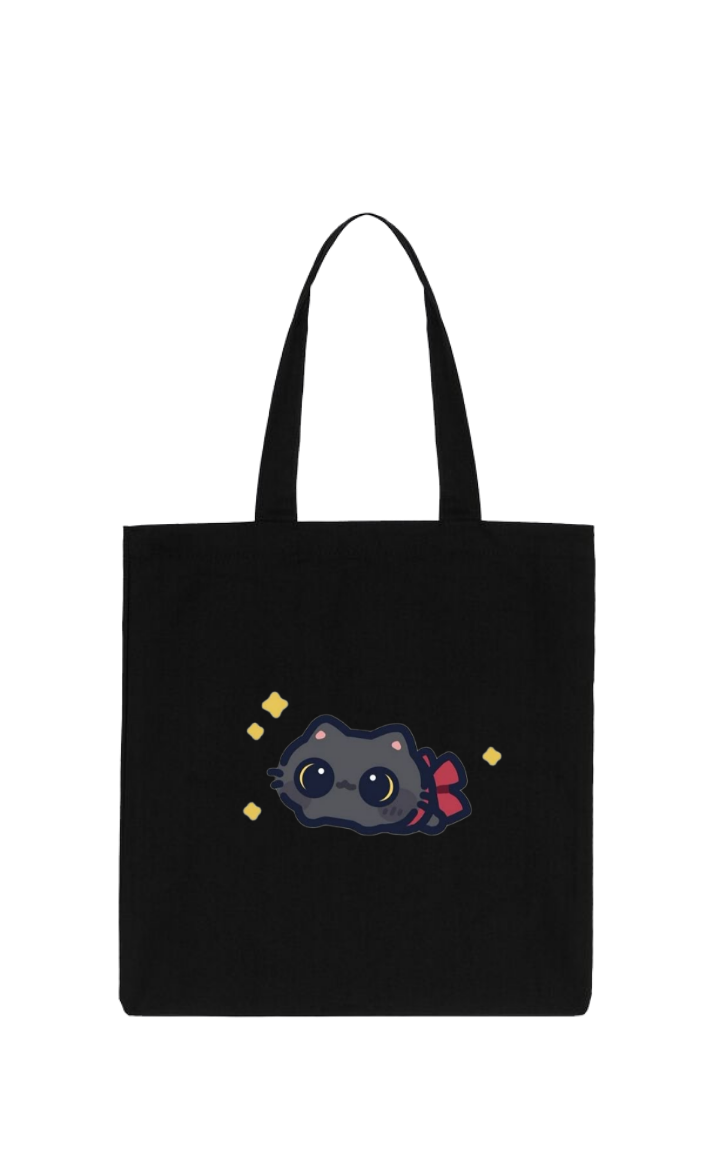cat tote bag Black 98