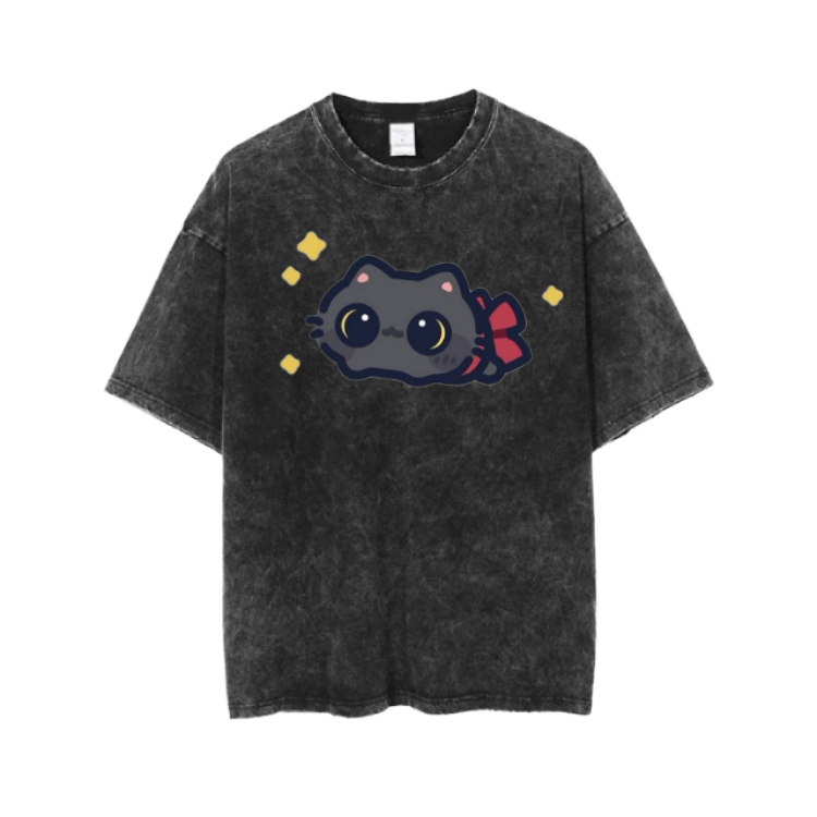 cat One Size t- shirt Washed 98