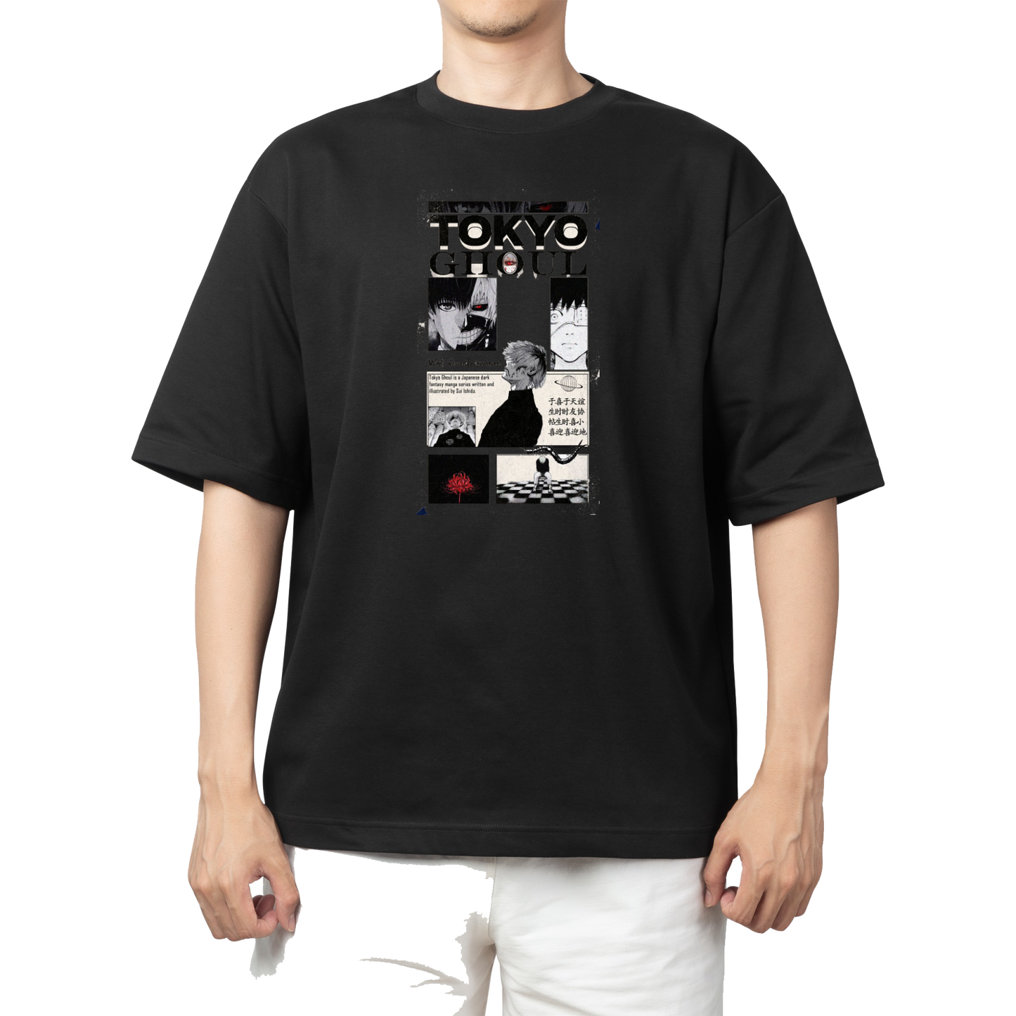 Tokyo ghoul t- shirt One Size Black 9