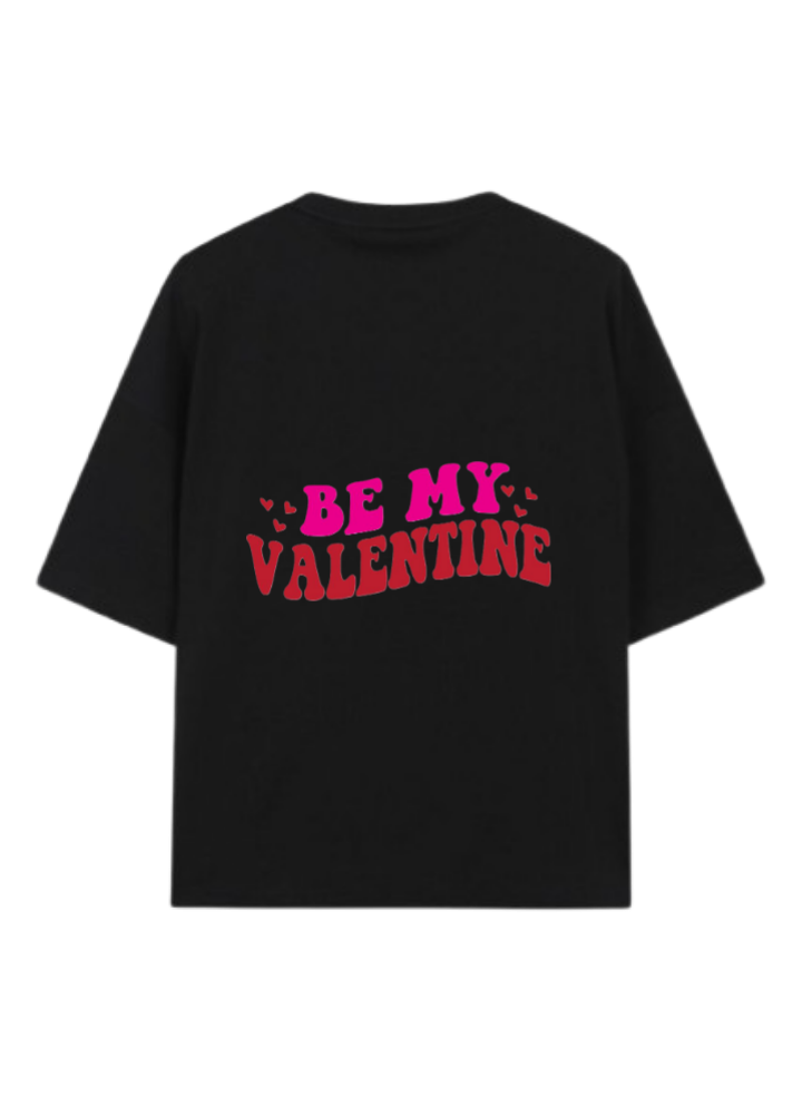 VaIentine coupIe t- shirt Black Back 9