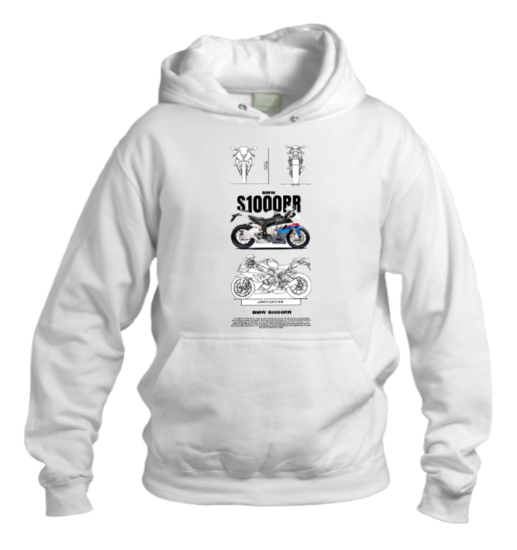 MOTOR CYCLE One Size hoodie White 9
