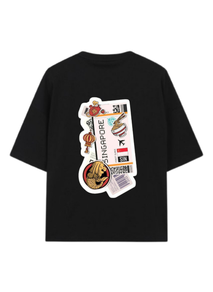 travel travellar t- shirt Black Back 9