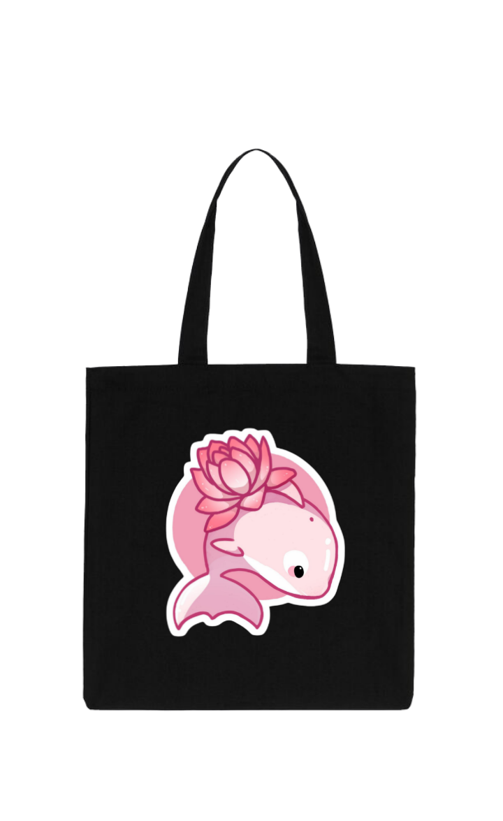 Sakura Orca tote bag Black 9