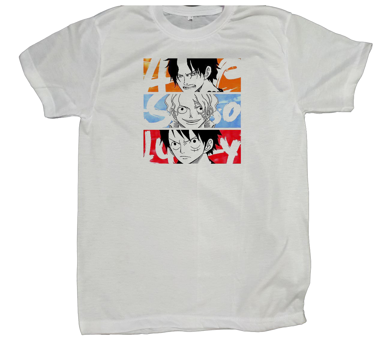 one piece t- shirt fat White 9