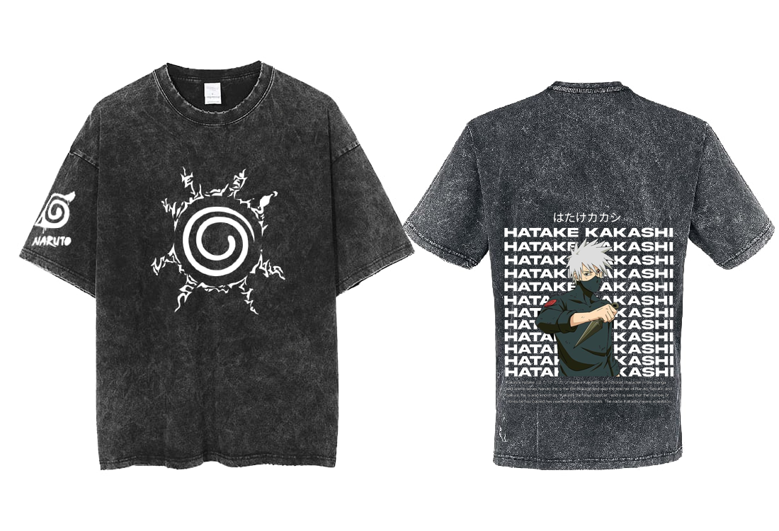 Naruto Shippuden t- shirt One Size Washed Back 8