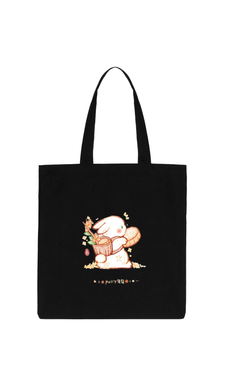 bunny tote bag White 9