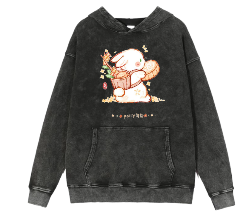 bunny Oversize Hoodie Washed 9