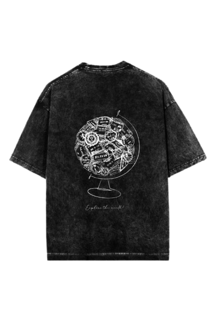 travel travellar One Size t- shirt Washed Back 9