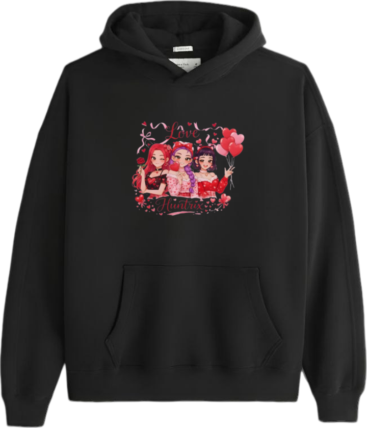 Hunterix kpop Oversize Hoodie Black 9