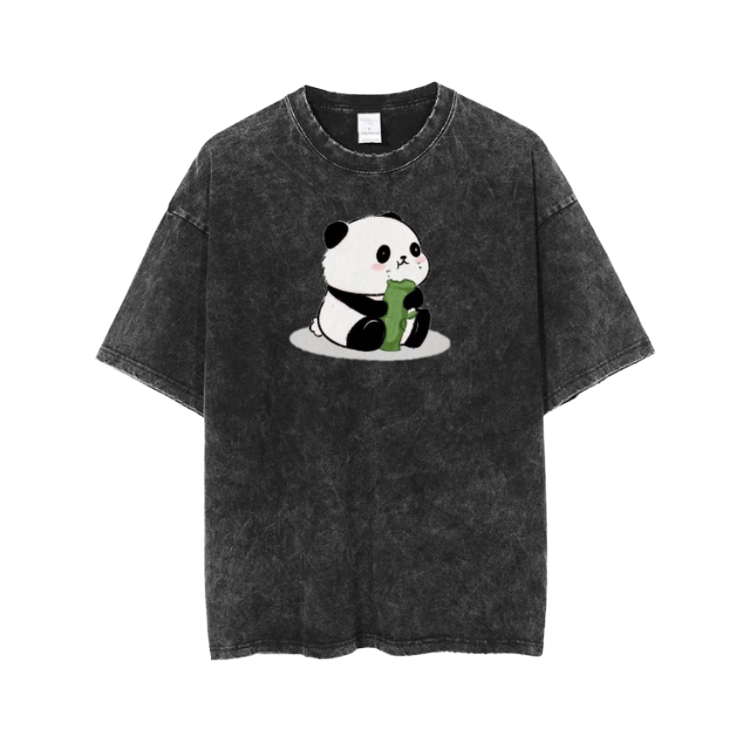 PANDA One Size t- shirt Washed 9