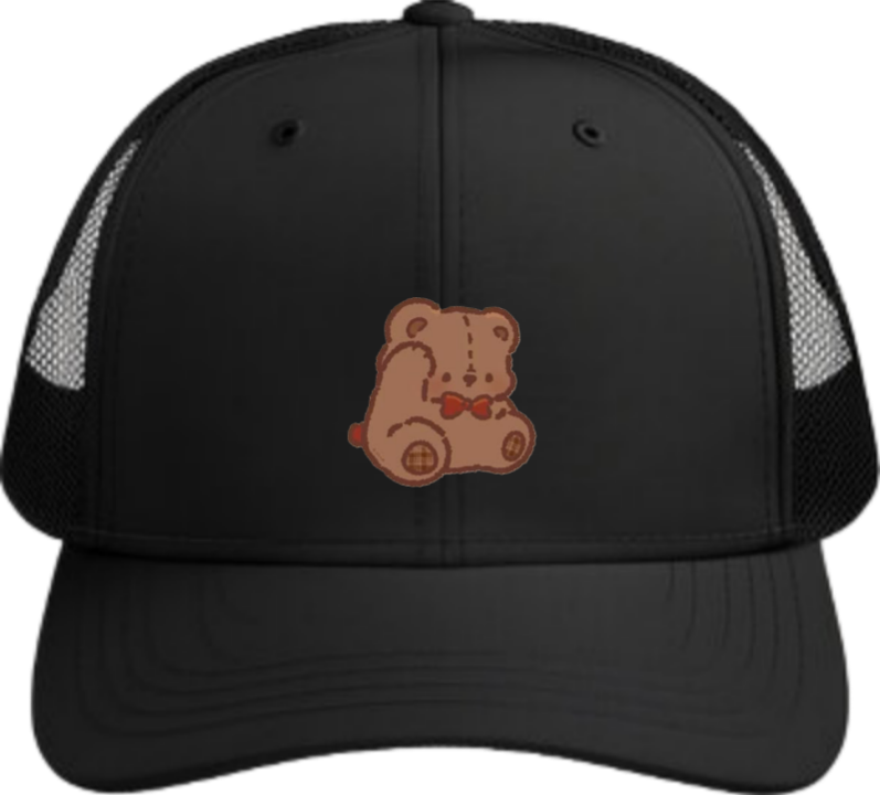 bear Baseball cap Black 9