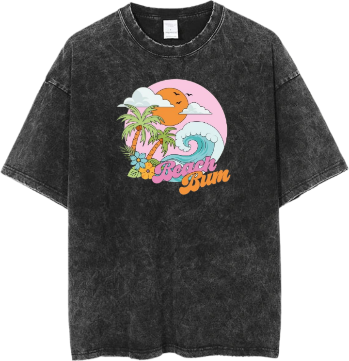 Summer Vibes One Size t- shirt Washed 9
