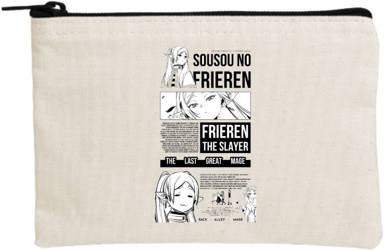 Frieren Beyond Journey's End wallet pencil case Beige 9