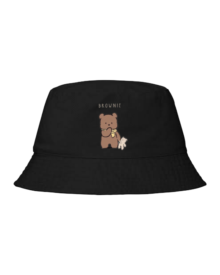 bear Bucket hat Fishman hat cap Black 9